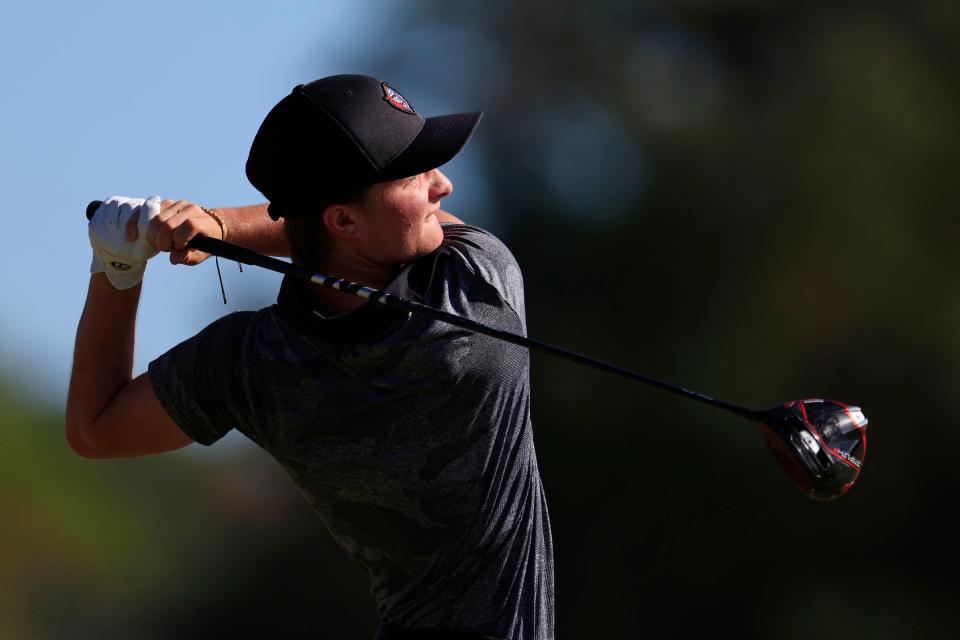 Bryson Hughes of Creekside shot 69 to win the individual title in the Region 1-3A boys golf tournament on Oct. 31 at the St. Johns Golf Club.