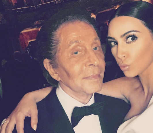 Valentino and Kim Kardashian