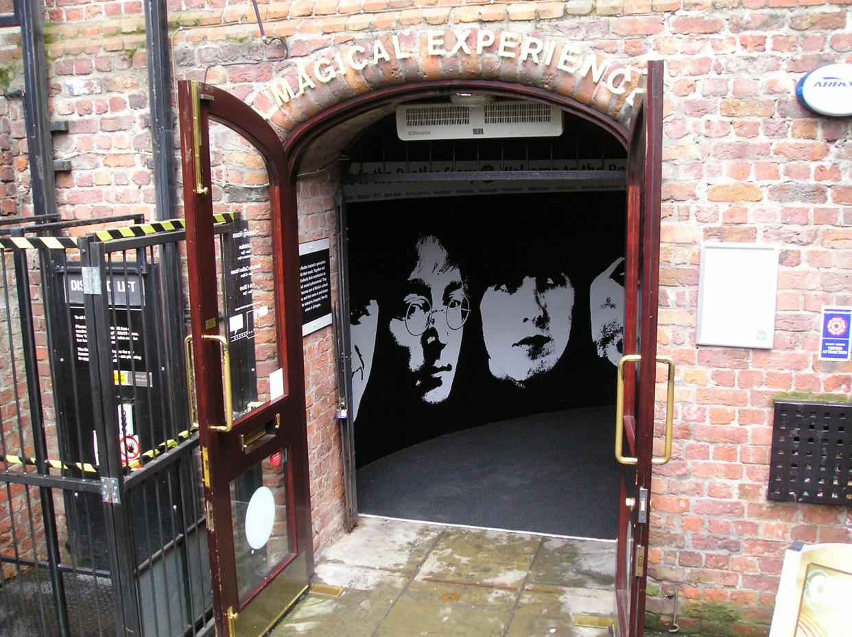 Entrance to The Beatles Story at Albert Dock in Liverpool.