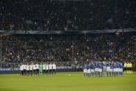 Football Soccer - Germany v Italy - International Friendly - Allianz-Arena, Munich, Germany - 29/3/16 Germany and Italy players pay tribute to the late Johan Cruyff before the match REUTERS/Michaela Rehle