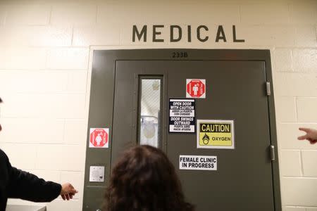 The women's medical room is seen at the Adelanto immigration detention center, which is run by the Geo Group Inc (GEO.N), in Adelanto, California, U.S., April 13, 2017. REUTERS/Lucy Nicholson