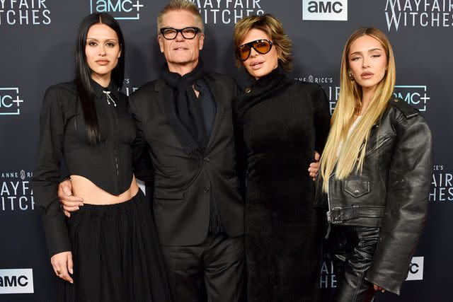 Gregg DeGuire/FilmMagic (Left to right) Amelia Gray Hamlin, Harry Hamlin, Lisa Rinna and Delilah Belle Hamlin