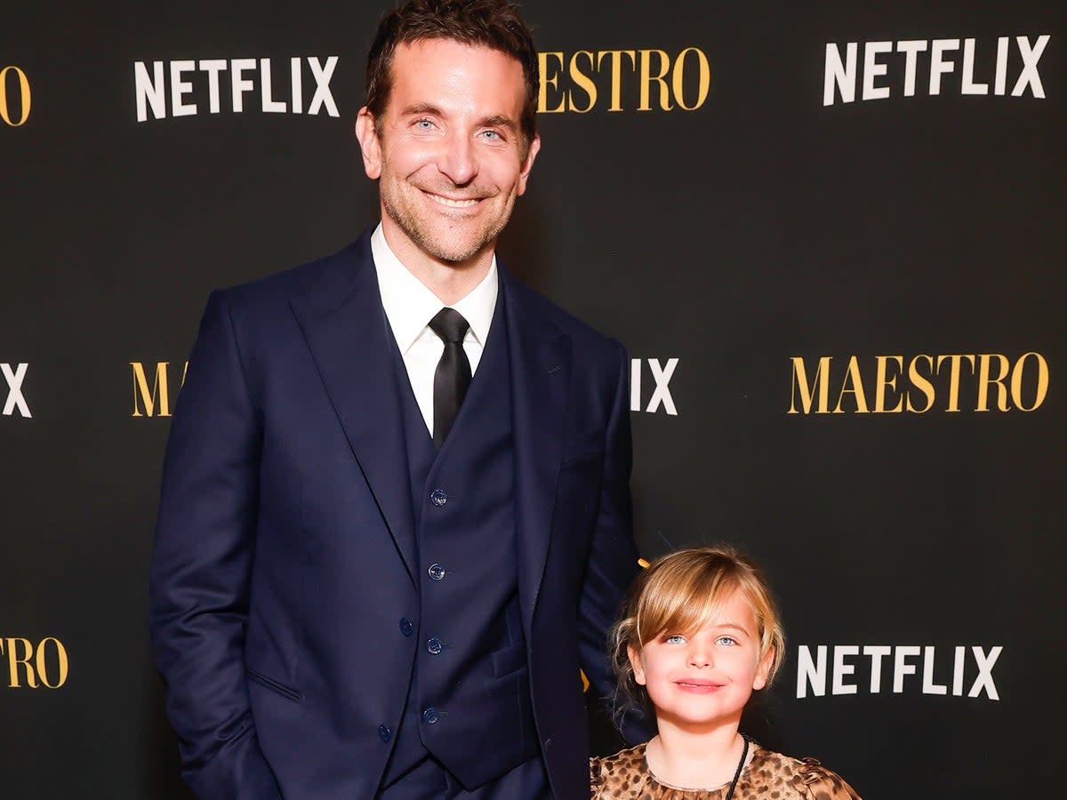 Bradley cooper with his daughter, six (Getty Images for Netflix)