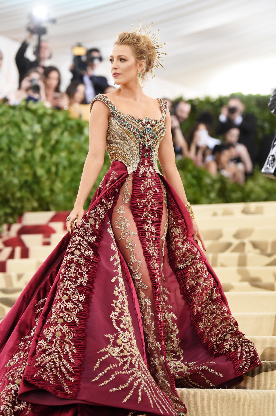 Blake Lively at the "Heavenly Bodies: Fashion & The Catholic Imagination" Costume Institute Gala in 2018