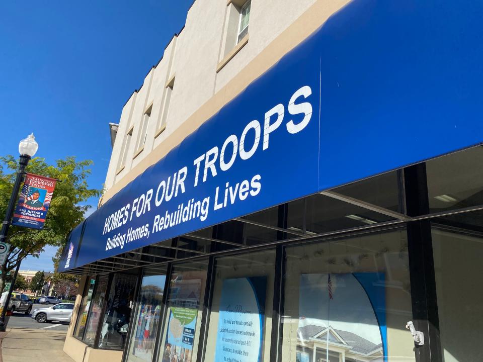 Homes For Our Troops, seen here on Oct. 23, 2023, is located at 6 Main St. in downtown Taunton.