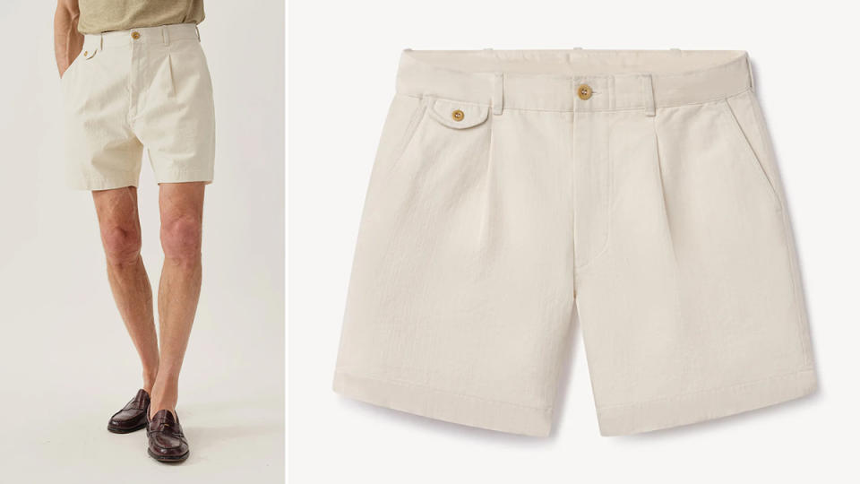 Buck Mason's Larsen shorts are inspired by styles from the 1940s, '50s, and '60s.