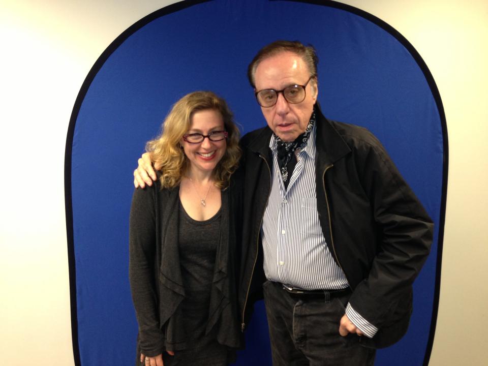 Casting director Jen Rudin and Peter Bogdanovich, the Oscar-nominated director and screenwriter of "The Last Picture Show" and "Paper Moon," in New York City in 2013 at auditions for his last movie, "She’s Funny That Way." He passed away in 2022 at 82.