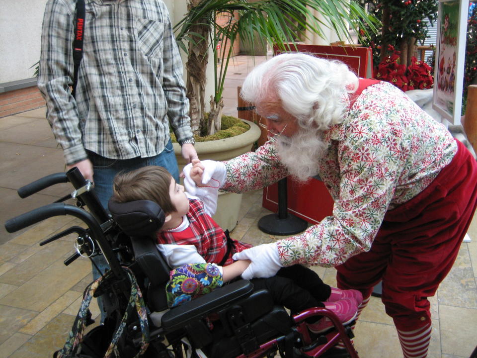 Santas are trained to accommodate a child's specific needs. (Photo: Cherry Hill Programs)
