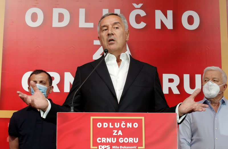 FILE PHOTO: General election in Podgorica, Montenegro