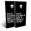 <p>slickwoodys.com</p><p><strong>$150.00</strong></p><p><a href="https://www.slickwoodys.com/products/football-helvetica-list-cornhole-board-set-includes-8-bags?_pos=67&_sid=fcaeceed2&_ss=r" rel="nofollow noopener" target="_blank" data-ylk="slk:Shop Now;elm:context_link;itc:0;sec:content-canvas" class="link ">Shop Now</a></p><p>No sports weekend is complete without cornhole, and this set, which comes with eight beanbags, pays homage to a list of our fall favorites. (Pro tip: Aim for the front of the board, not the hole, since people tend to overshoot.) Enjoy free shipping through 5/26!</p>