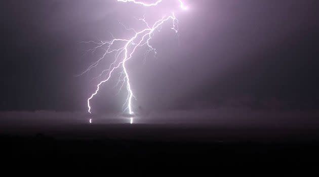 Cristy Turbill sent this lightning shot from last night into 7News via Flickr.