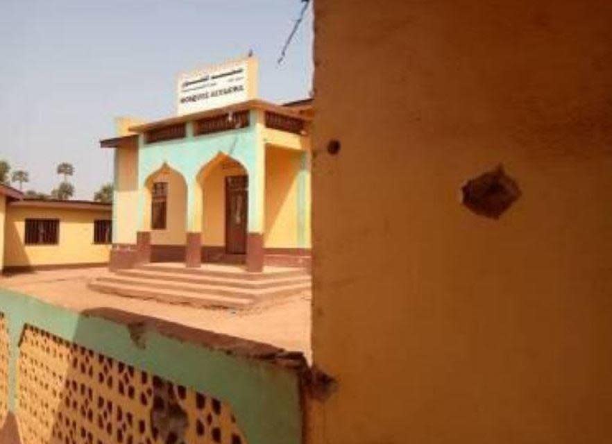 A photo included in a June 25, 2021 letter from a United Nations Panel of Experts on the Central African Republic shows damage from gunfire to the Al Taqwa mosque in  the town of Bambari. / Credit: United Nations