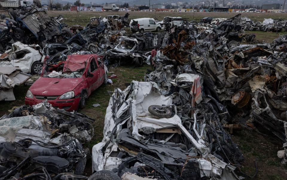 Destruction in the centre of Hatay, the province where many Afghan families have lived for a long time - Stefanie Glinski