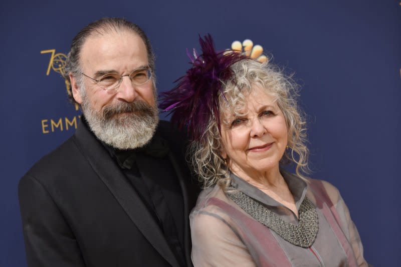 Mandy Patinkin (L) and Kathryn Grody attend the Primetime Emmy Awards in 2018. File Photo by Christine Chew/UPI