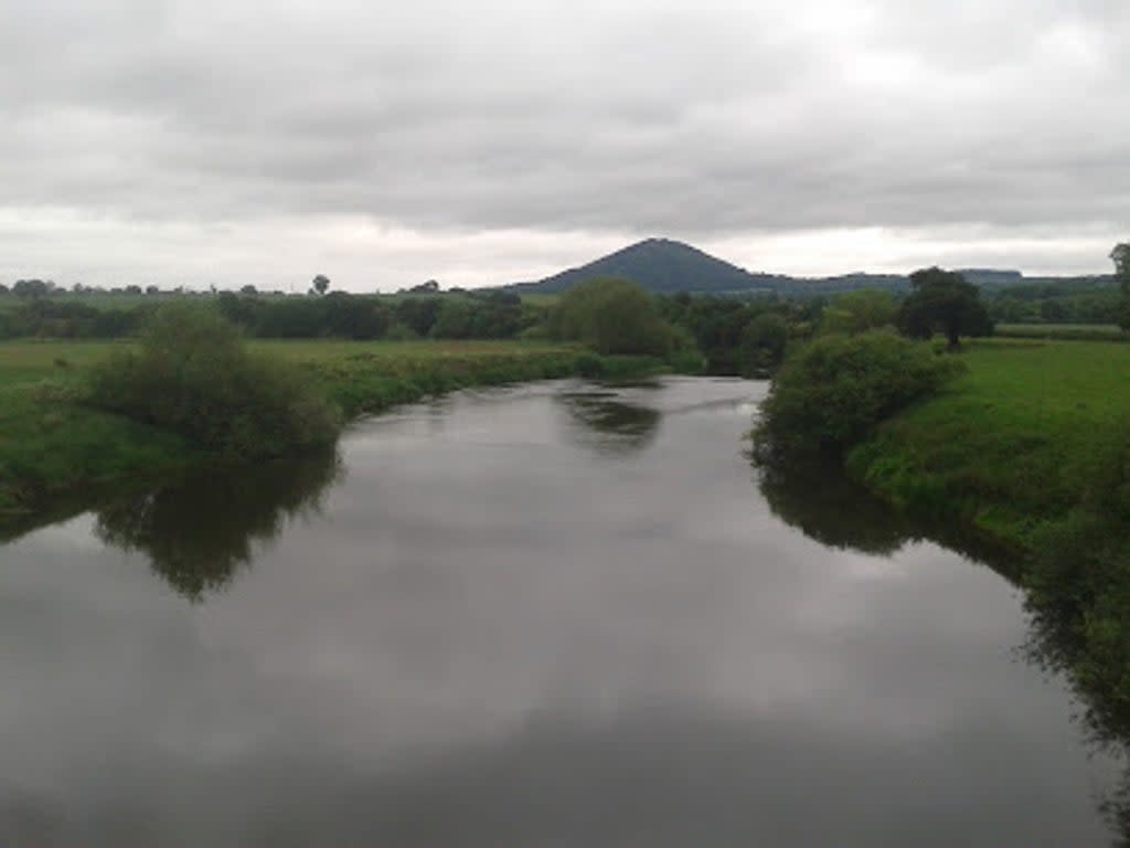 The remains were discovered in the Severn in the village of Cressage in Shropshire (pictured) (Google Maps)