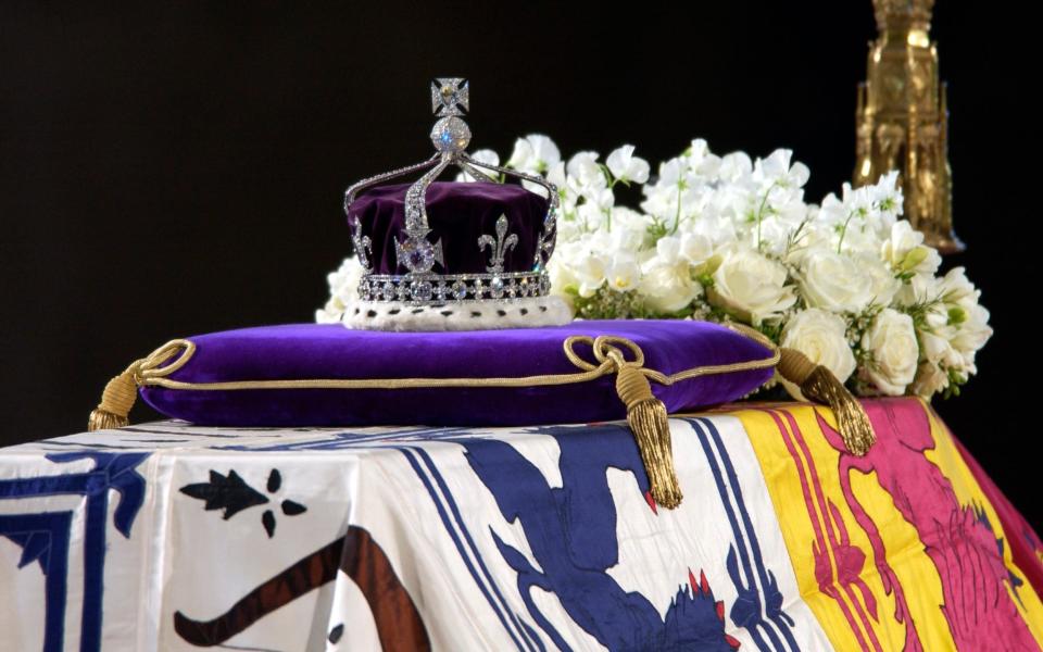 The use of Queen Elizabeth Queen Mother’s crown is all but ruled out because of the row about the Koh-i-Noor diamond - Tim Graham/Corbis via Getty Images