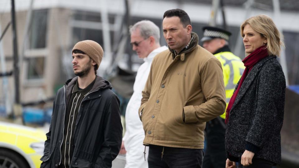 Alastair Michael, David Caves and Emilia Fox in Silent Witness