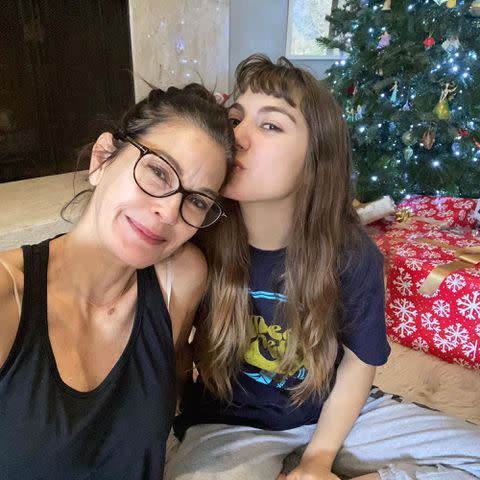 <p>Teri Hatcher Instagram</p> Teri Hatcher and Emerson Tenney.