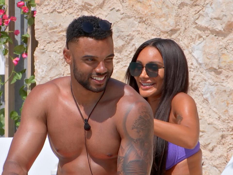 Tyler and Clarisse on ‘Love Island' (ITV)