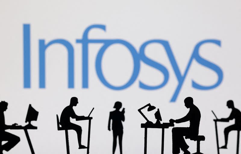 FILE PHOTO: Illustration shows Infosys logo