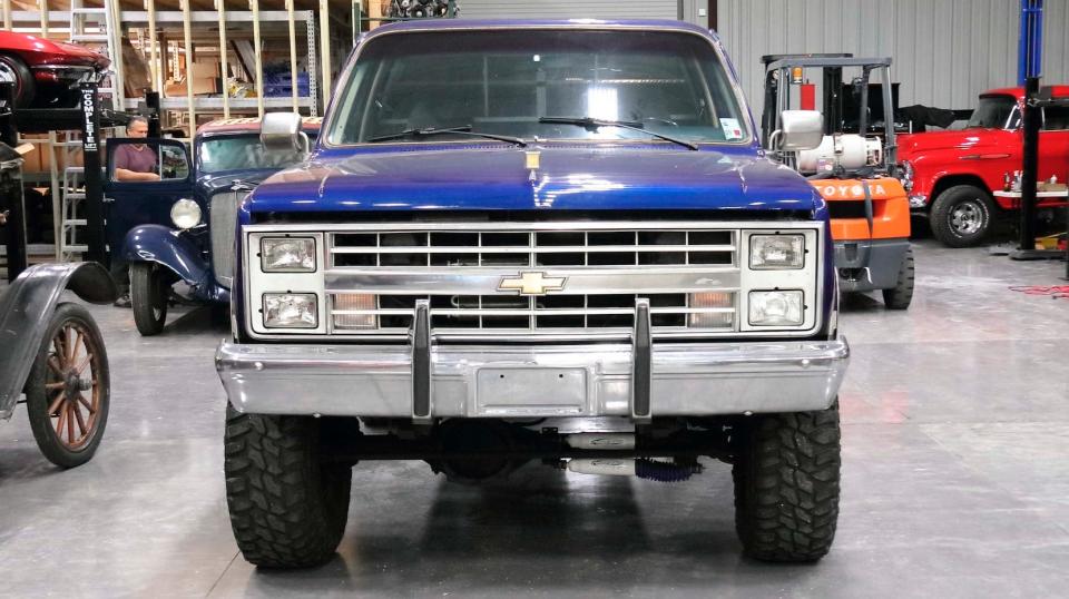 1985 Chevrolet K10 Silverado conversion pickup.