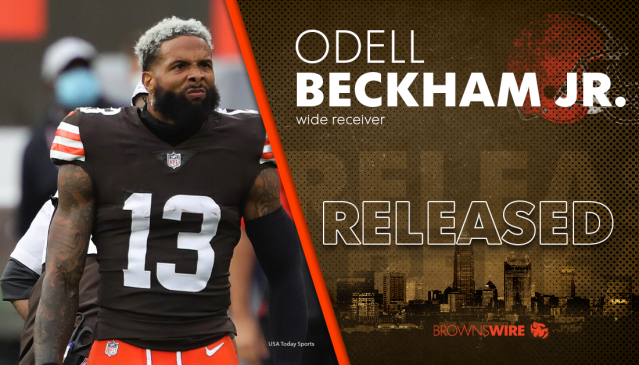 Browns waive Odell Beckham Jr. after contract restructuring