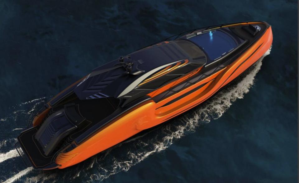 Naval Yachts released a concept design for its LXT 88 on May 20, 2022.