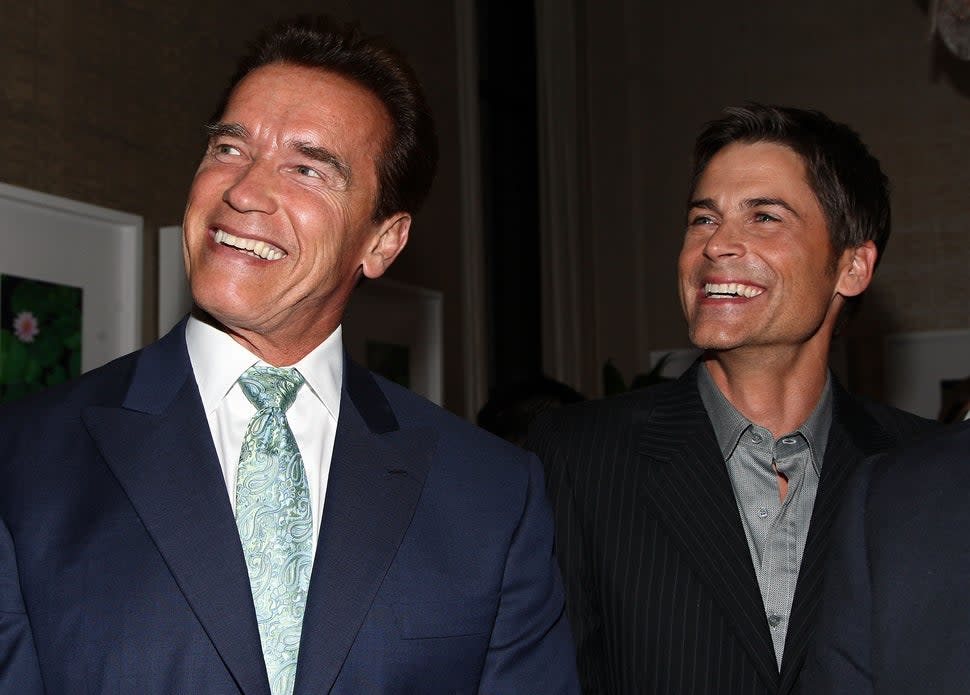 Arnold Schwarzenegger and Rob Lowe