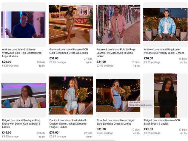 eBay x Love Island Collab (Photo: eBay)