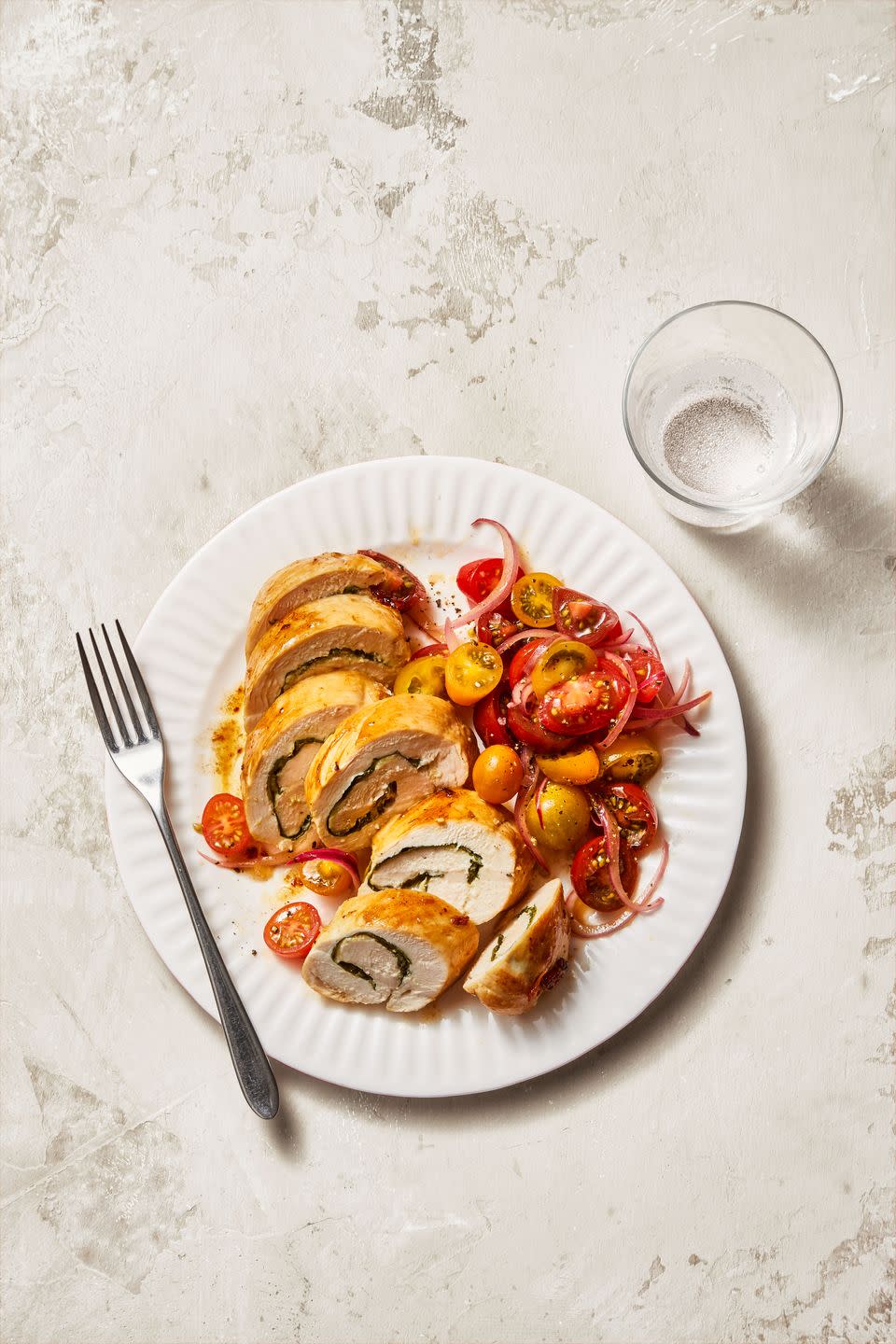 Chicken Roulades with Marinated Tomatoes