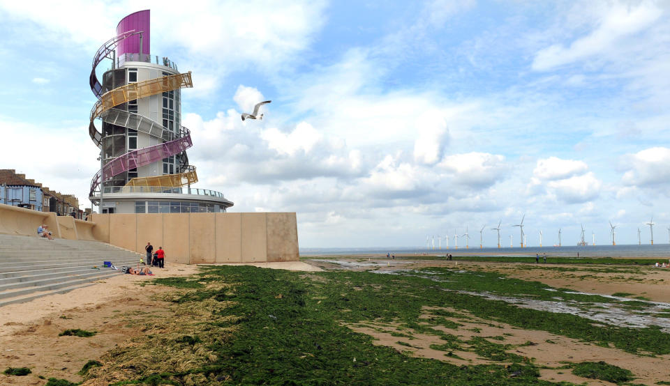 Police were called to the incident on the beach at Redcar on Sunday. (Reach)