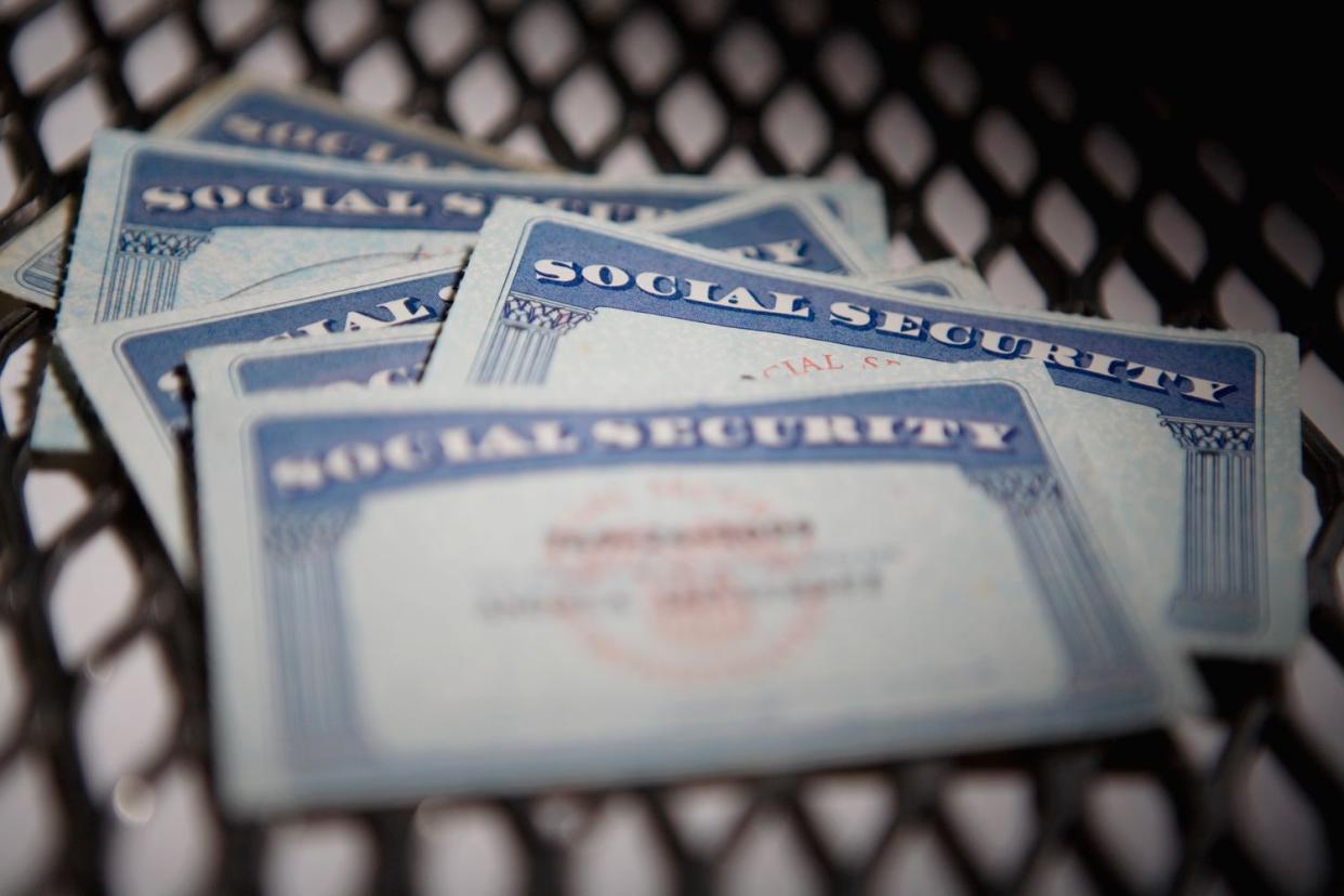 <p>Getty</p> Stock photo of social security cards