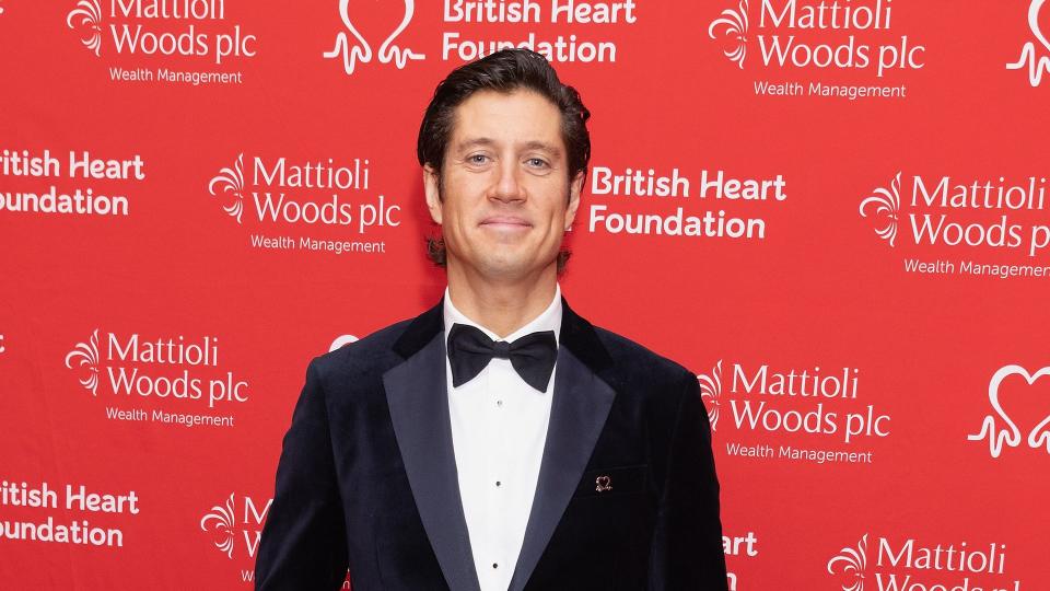 Vernon Kay looked dapper in a tuxedo