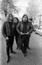 <p>Group portrait of American grunge band Tad, Notting Hill, London, United Kingdom, April 1991.</p>