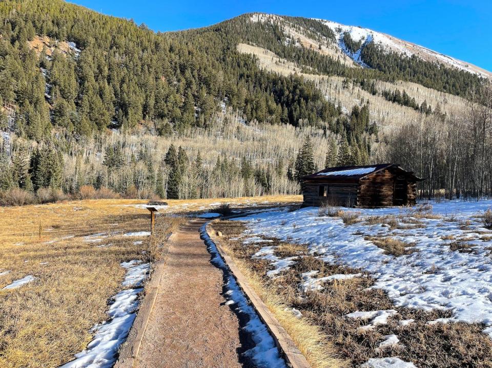 Abandoned buildings at the Ashcroft Ghost Town.