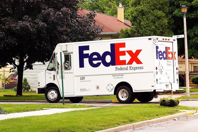 <p>Frank Polich/Bloomberg/Getty </p> FedEx