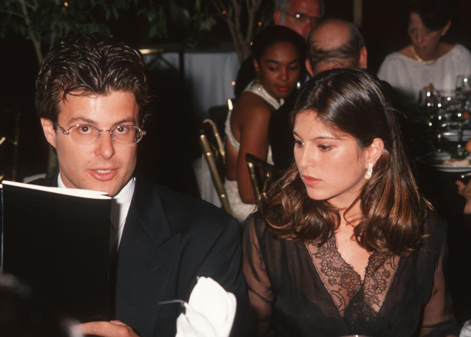 Chabeli Iglesias and husband Roberto during Jackson Memorial Foundation's Jay W. Weiss Humanitarian Awards - May 7, 1994 at International Hotel in Miami, Florida, United States. (Photo by Ron Galella, Ltd./Ron Galella Collection via Getty Images)