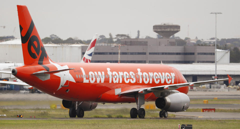 In a statement, Jetstar said that it hadn't been approved by the local regulator in Indonesia to land a larger plane than expected. Source: AAP