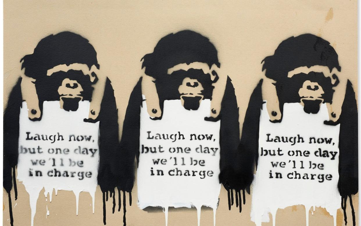 Banksy - Laugh Now But One Day We'll Be In Charge  - Banksy