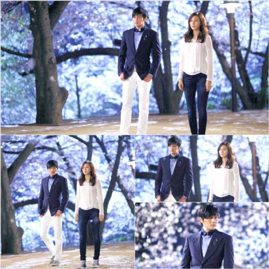 Jang Dong Gun and Kim Ha Neul Walk and Kiss Under the Cherry Blossoms