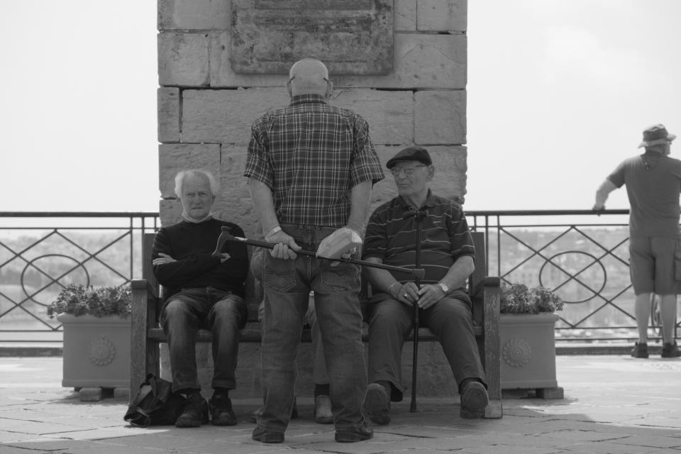 Black and white street photo using the Fujifilm X-S20 Acros Film Simulation