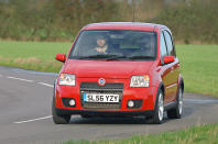 <p><strong>Fiat Panda 100HP (2006-2010)</strong></p><p>Whoever would have thought there was a vibrant baby hot hatch hiding away in the cheerfully upright <strong>Panda</strong>? Sitting a little closer to the road on <strong>15-inch </strong>wheels that filled their arches perfectly, the <strong>100HP </strong>looks poised and purposeful without being fussy or overwrought. More importantly, though, it’s a right old hoot to drive.</p>