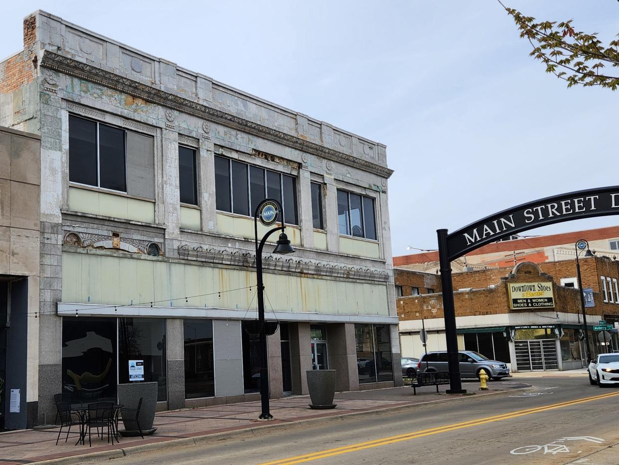 Oliver Emerson Development plans to rehabilitate the vacant 134 N. Main St. building seen Monday, April 22, 2024 into a mix of residential on the second floor and commercial space on the ground floor.