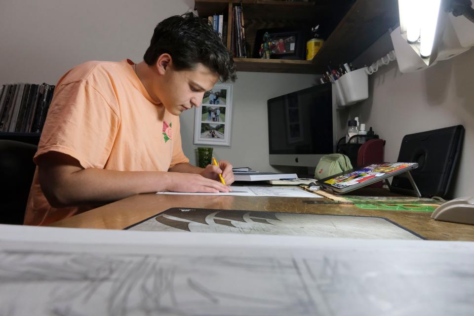 Tuscaloosa County High graduate and Mississippi State University junior Bryce Yzaguirre is a 20-year-old emerging artist with a flair for comic book-styled artwork.