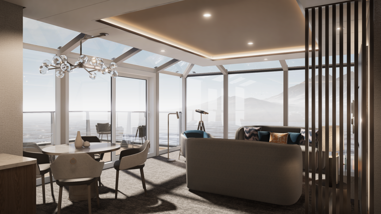 The new suite categories will feature expansive views.