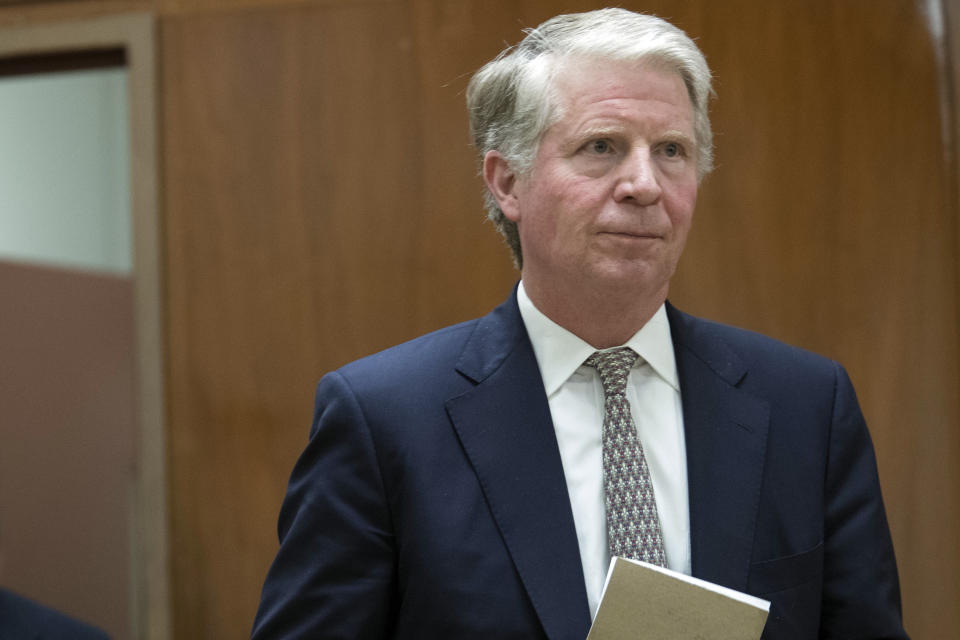 FILE - In this April 18, 2017, file photo Manhattan District Attorney Cyrus R. Vance, Jr. arrives to talk to reporters in New York. The Supreme Court ruled on Thursday, July 9, 2020, that Vance can obtain President Donald Trump's tax returns for a criminal investigation, but sent a second request by Congress for the records back to lower courts. Here are some key questions and answers stemming from the decision. (AP Photo/Mary Altaffer, File)