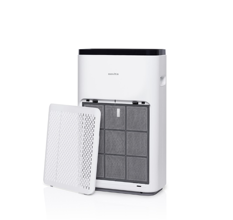 A photo of Novita PuriClean Air Purifier A11 nano ions PuriPro Bundle With Extra Filter. (PHOTO: Shopee)