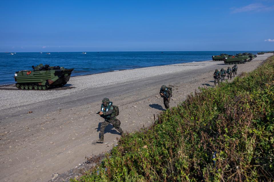 taiwan soldiers during han kuang exercise