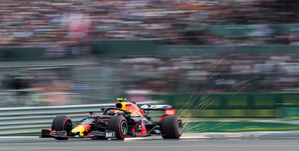 Red Bull's Pierre Gasly during qualifying for the British Grand Prix at Silverstone, Towcester. (Photo by David Davies/PA Images via Getty Images)