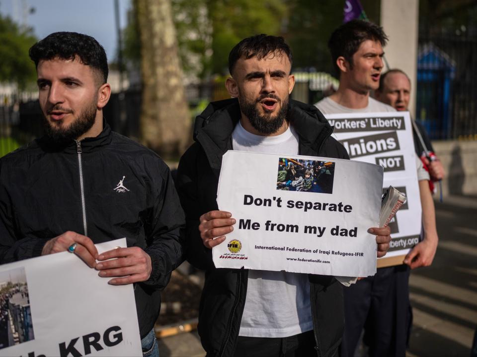 May Day Protest At Downing Street To Halt Rwanda Deportations (Getty Images)